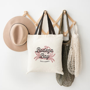 Bodega Bay California Vintage Logo Tote Bag