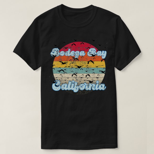 Bodega Bay In California  Birds Aren't Real1  T-Shirt (Design Front)