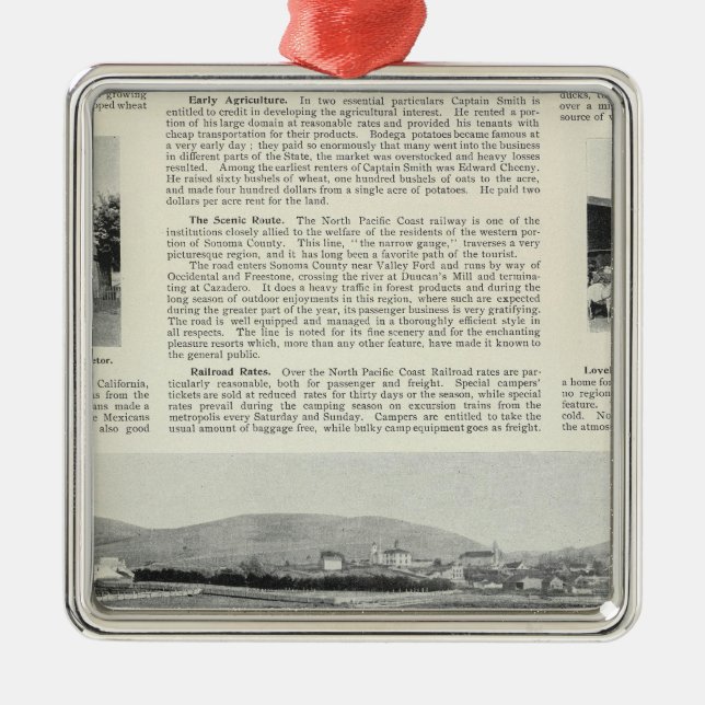 Bodega, California Metal Ornament (Front)