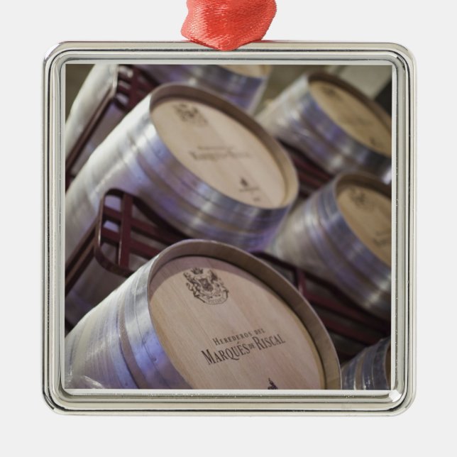 Bodega Marques de Riscal winery, wine cellar Metal Ornament (Front)