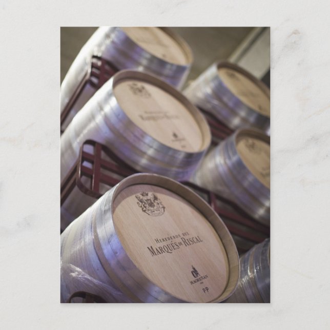 Bodega Marques de Riscal winery, wine cellar Postcard (Front)