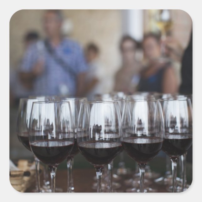 Bodega Marques de Riscal winery, wine tasting Square Sticker (Front)