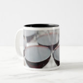 Bodega Marques de Riscal winery, wine tasting Two-Tone Coffee Mug (Front Left)