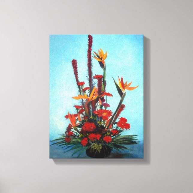 Bodegón de flores/Still life of flowers Canvas Print (Front)