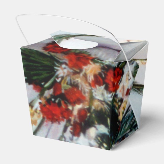 Bodegón de flores/Still life of flowers Favor Boxes (Back Side)