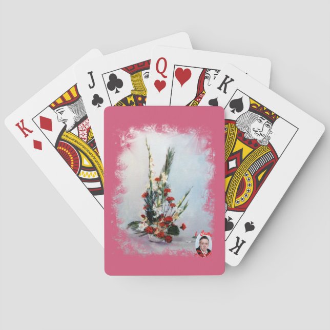 Bodegón de flores/Still life of flowers Poker Cards (Back)
