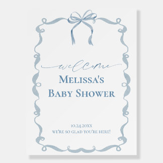 BODHI Baby Boy Shower Welcome Sign