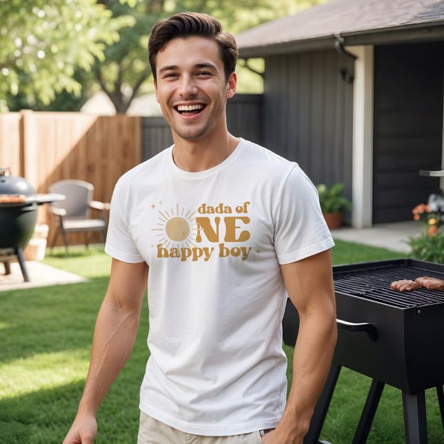 BODHI Boho Sun Retro One Happy Dude Dada T-Shirt (Creator Uploaded)