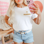BODHI Boho Sun Retro One Happy Dude Mama T-Shirt<br><div class="desc">The BODHI Collection features a bohemian watercolor sun with a retro terracotta style font. This collection is so much fun for a kiddos birthday event.</div>