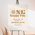 BODHI One Happy Boy First Trip Around Sun Birthday Foam Board<br><div class="desc">Calling all free spirits! Join us as we celebrate 'One Happy Boy' and his bohemian sun first birthday with our groovy welcome sign. Bursting with earthy colors and retro fonts, this invite sets the stage for an unforgettable celebration. Get ready for a day of sunshine, smiles, and good vibes. This...</div>