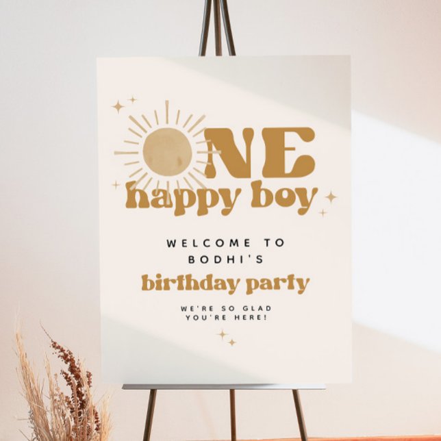 BODHI One Happy Boy First Trip Around Sun Birthday Foam Board (Creator Uploaded)