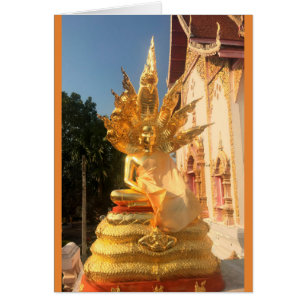 Bodhisattva at Wat Doi Saket, Chiang Mai, Thailand Cards
