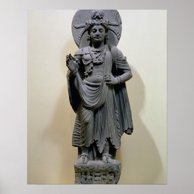 Bodhisattva figure, from Mekha-Sanda near Shabaz-G Poster (Front)