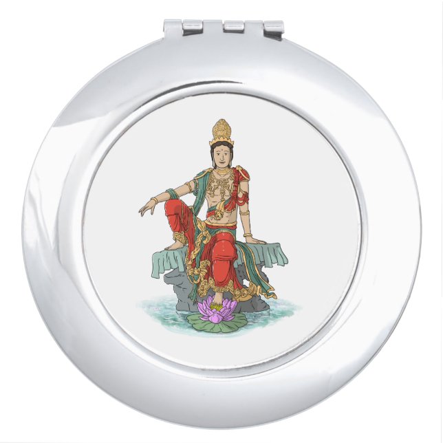 Bodhisattva of Compassion compact mirror (Front)