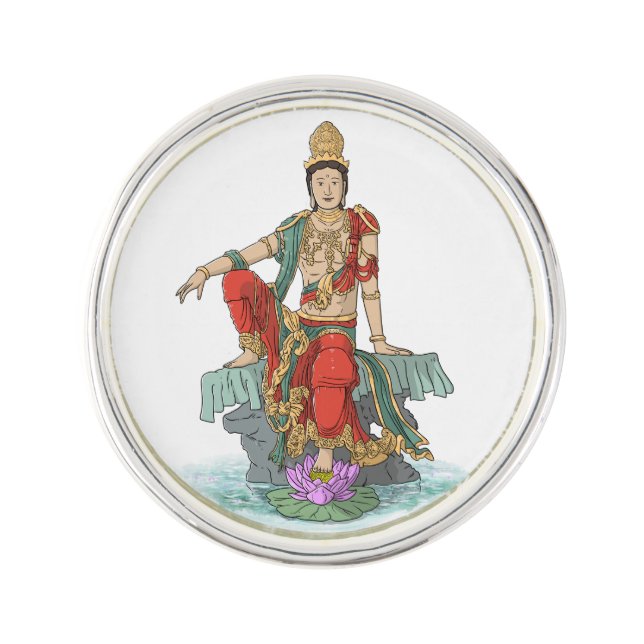 Bodhisattva of Compassion lapel pin (Front)