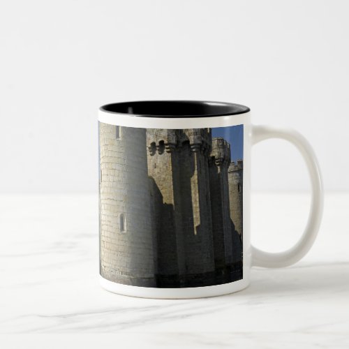 Bodiam Castle 1385 reflected in moat East Two_Tone Coffee Mug