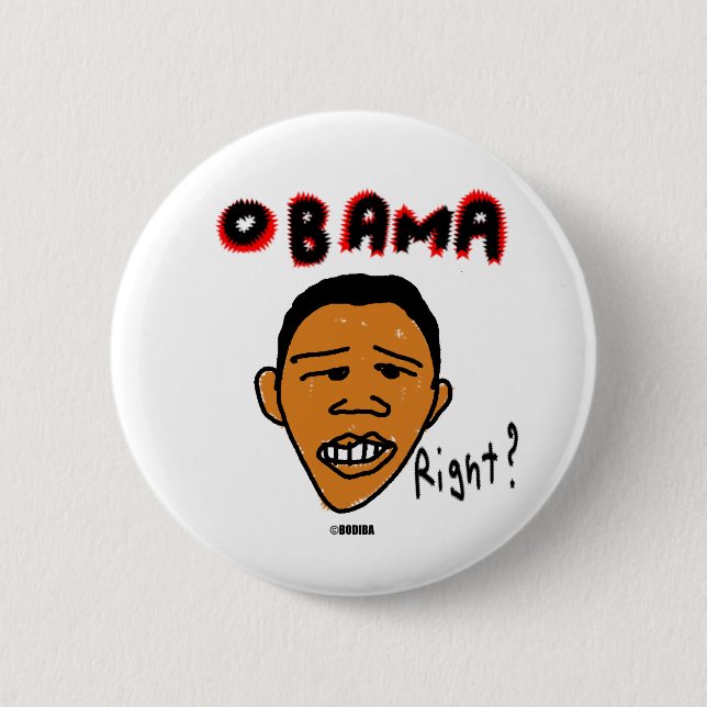 bodibaObama Pinback Button (Front)