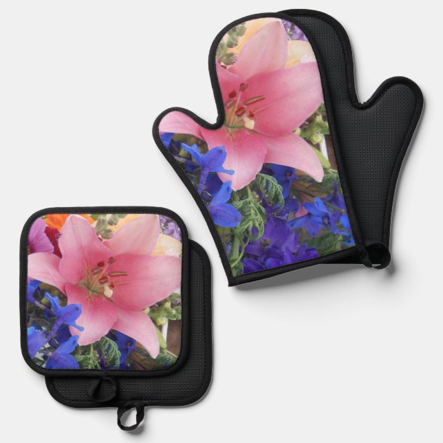 Bodichon Oven Mitt & Pot Holder Set (Front/Back)