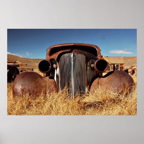 Bodie Abandoned Car Poster