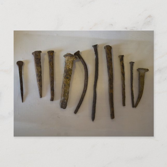 Bodie Antique RR Spikes Postcard (Front)