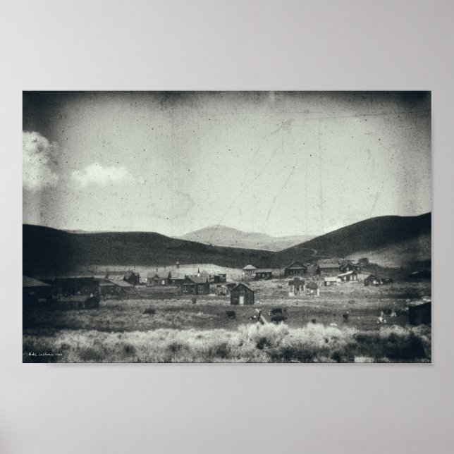 Bodie California Ghost Town Landscape Poster (Front)