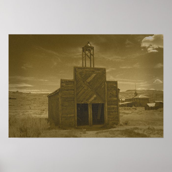 Bodie Firehouse Sepia Poster