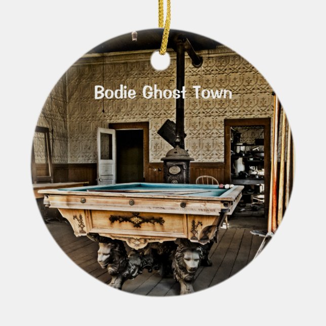 Bodie Ghost Town, California, Ceramic Ornament (Front)