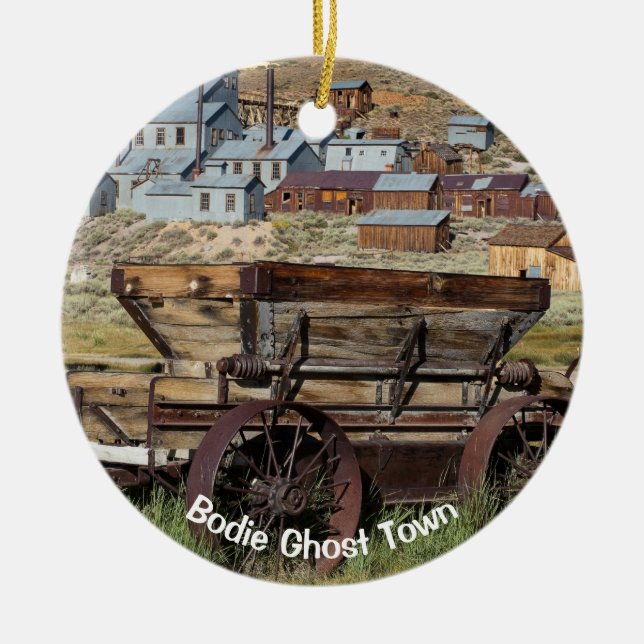 Bodie Ghost Town California Ceramic Ornament (Front)