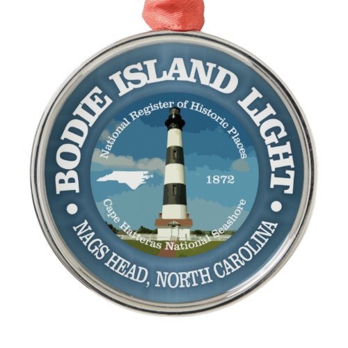 Bodie Island Light Metal Ornament