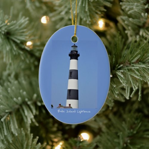 Bodie Island Lighthouse  Ceramic Ornament