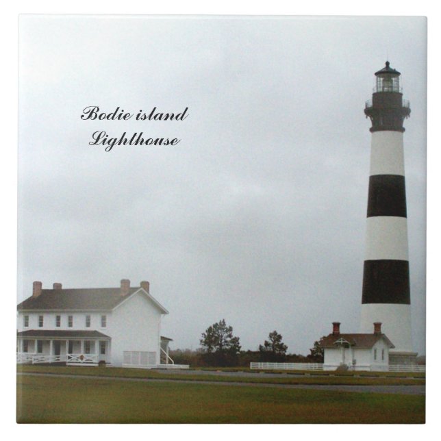 BODIE ISLAND LIGHTHOUSE CERAMIC TILE (Front)