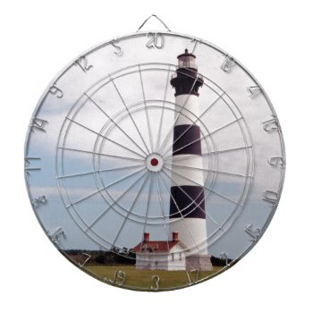 Bodie Island Lighthouse Dartboard With Darts by JTHoward at Zazzle