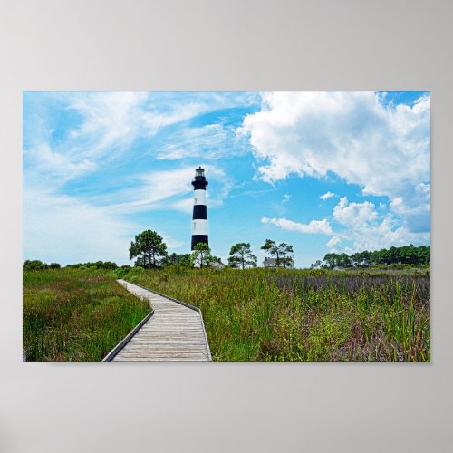 Bodie Island Lighthouse in Late Summer Poster