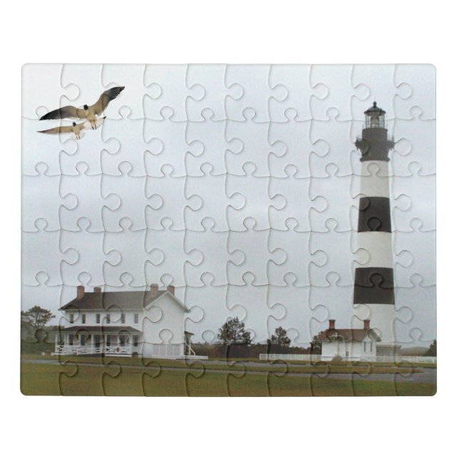 BODIE ISLAND LIGHTHOUSE JIGSAW PUZZLE (Puzzle Horizontal)
