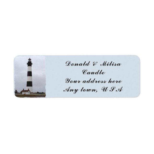 BODIE ISLAND LIGHTHOUSE* LABEL (Front)
