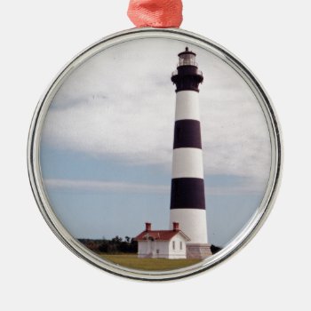 Bodie Island Lighthouse Metal Ornament by JTHoward at Zazzle