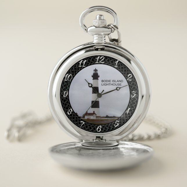 BODIE ISLAND LIGHTHOUSE POCKET WATCH (Inside)