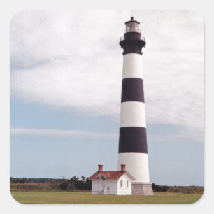 Bodie Island Lighthouse Square Sticker