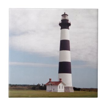 Bodie Island Lighthouse Tile by JTHoward at Zazzle