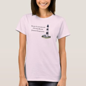Bodie Lighthouse Outer Banks North Carolina T-shirt by ImpressImages at Zazzle