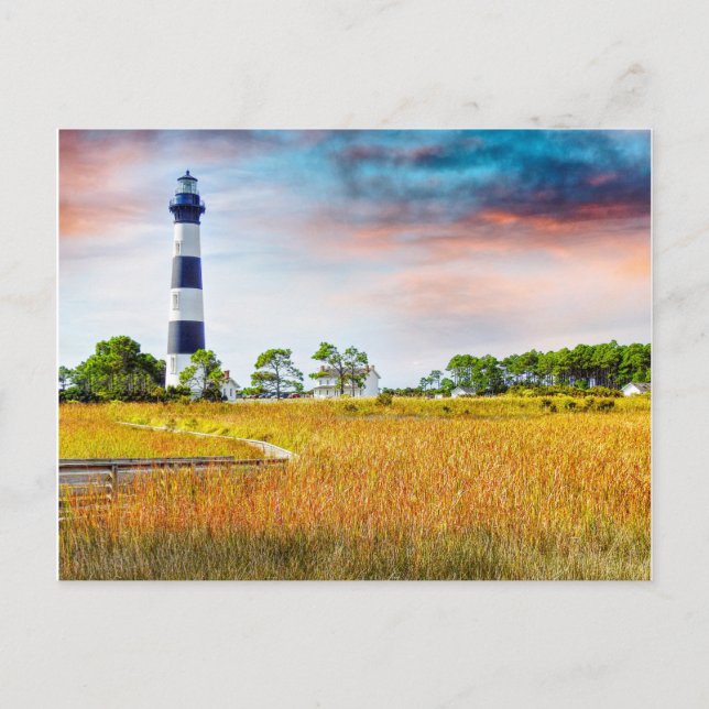 Bodie Lighthouse Outer Banks Postcard (Front)