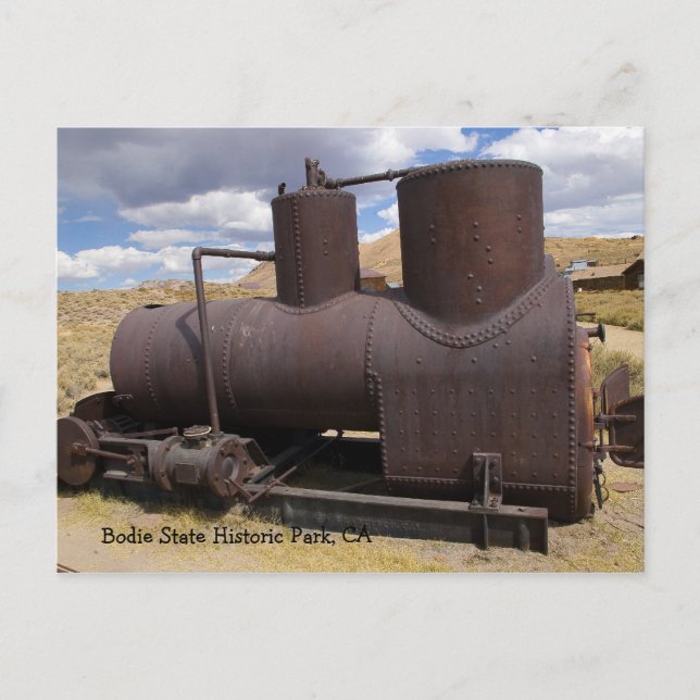 Bodie Mining Equipment Postcard (Front)