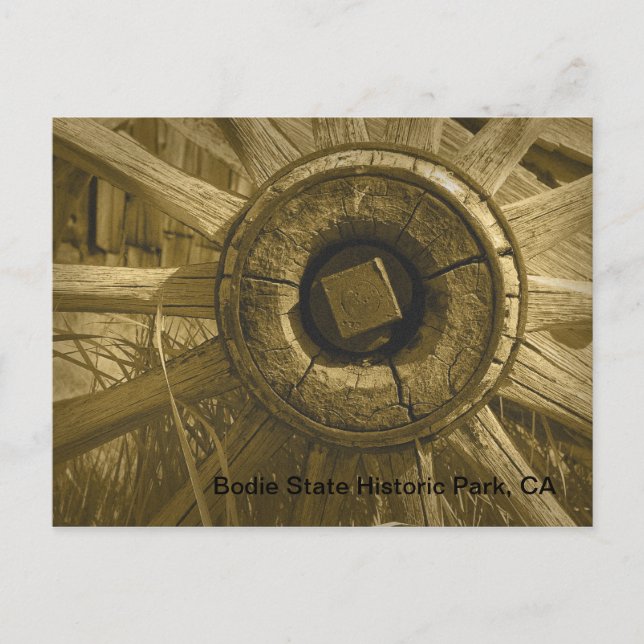 Bodie Wagon Wheel 3 Postcard (Front)