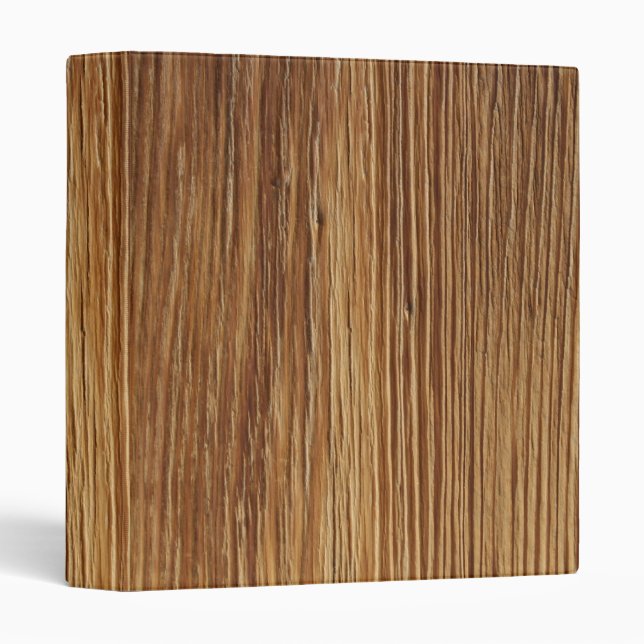 BODIE WOOD 3 RING BINDER (Front/Spine)