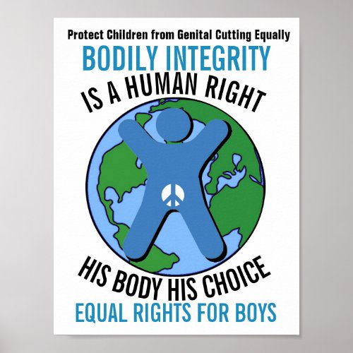 Bodily Integrity _ Equal Rights for Boys Poster
