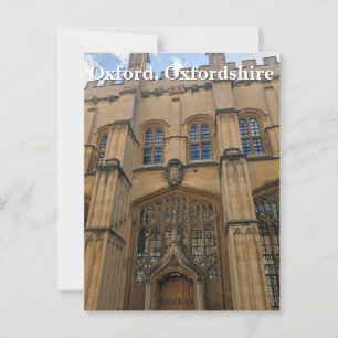 Bodleian Library Entrance, Oxford Postcard