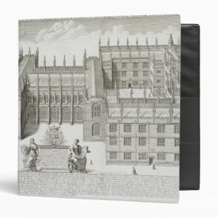 Bodleian Library, Oxford, from 'Oxonia Illustrata' 3 Ring Binder