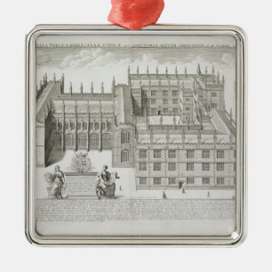 Bodleian Library, Oxford, from 'Oxonia Illustrata' Metal Ornament