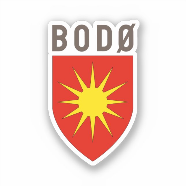 Bodø coat of arms - NORWAY Sticker (Front)