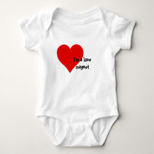 Body 0-24m I'm a love magnet Baby Bodysuit